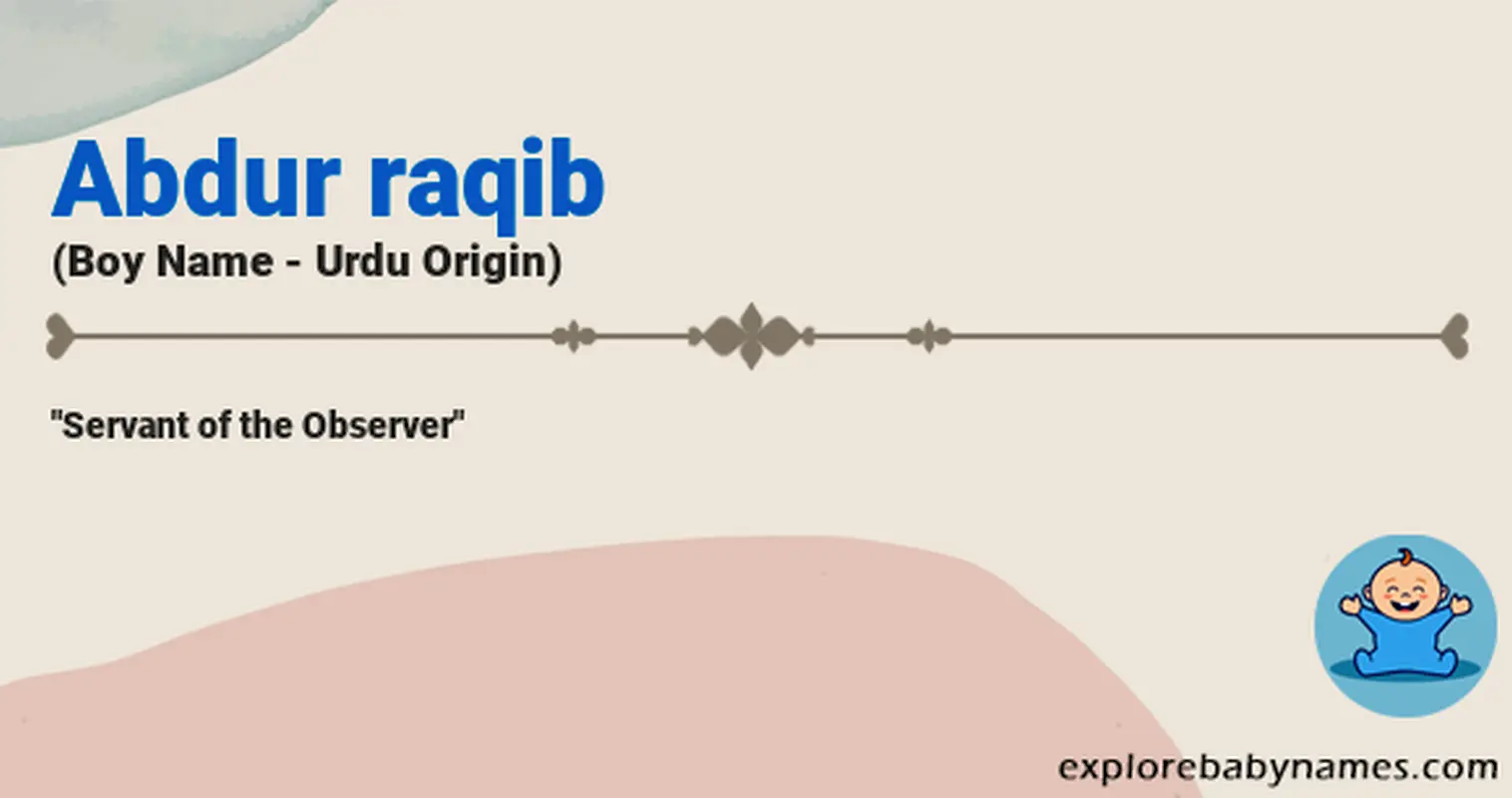 Meaning of Abdur raqib