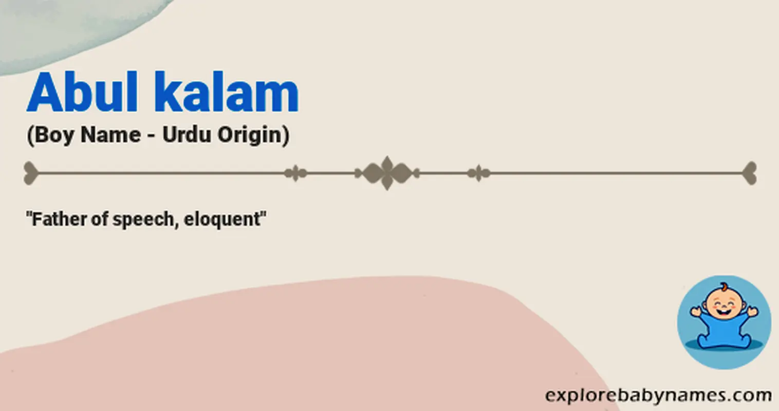 Meaning of Abul kalam