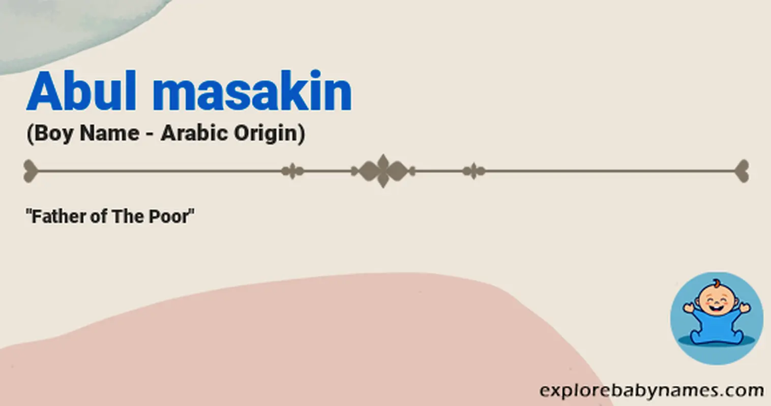 Meaning of Abul masakin