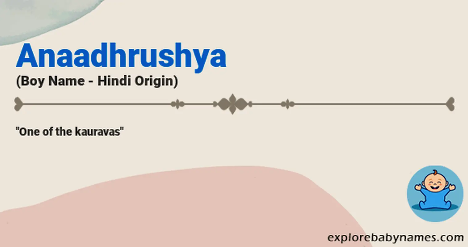 Meaning of Anaadhrushya