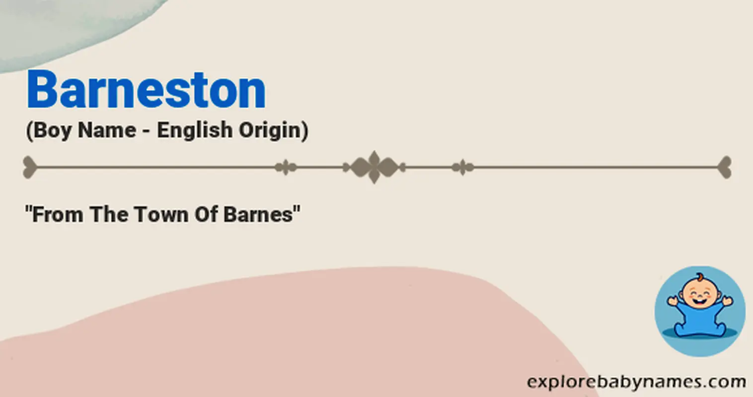 Meaning of Barneston