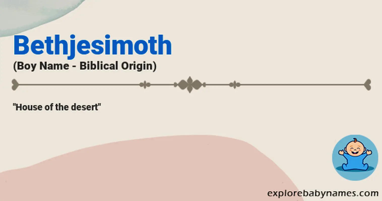 Meaning of Bethjesimoth