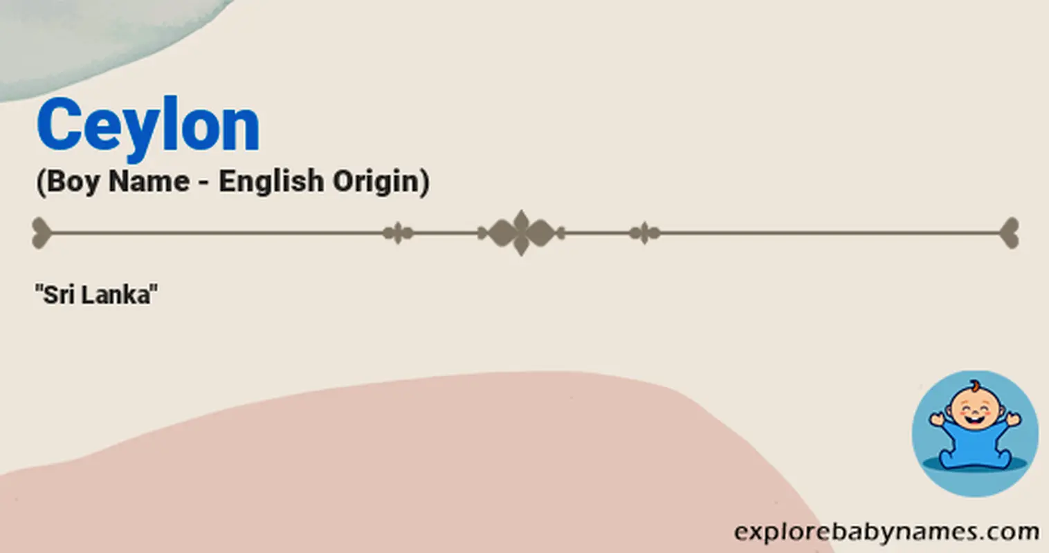 Meaning of Ceylon