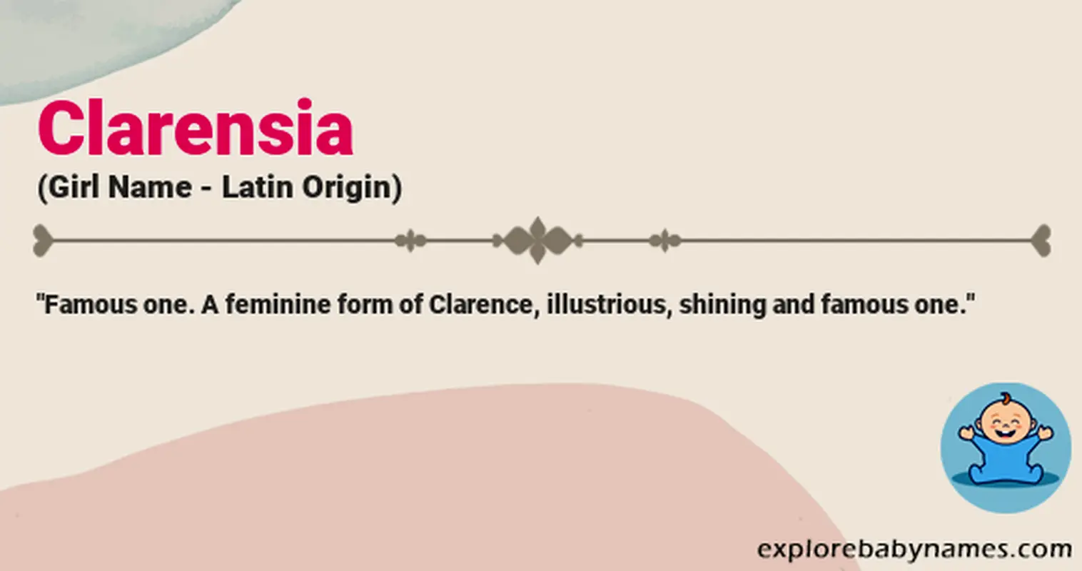 Meaning of Clarensia