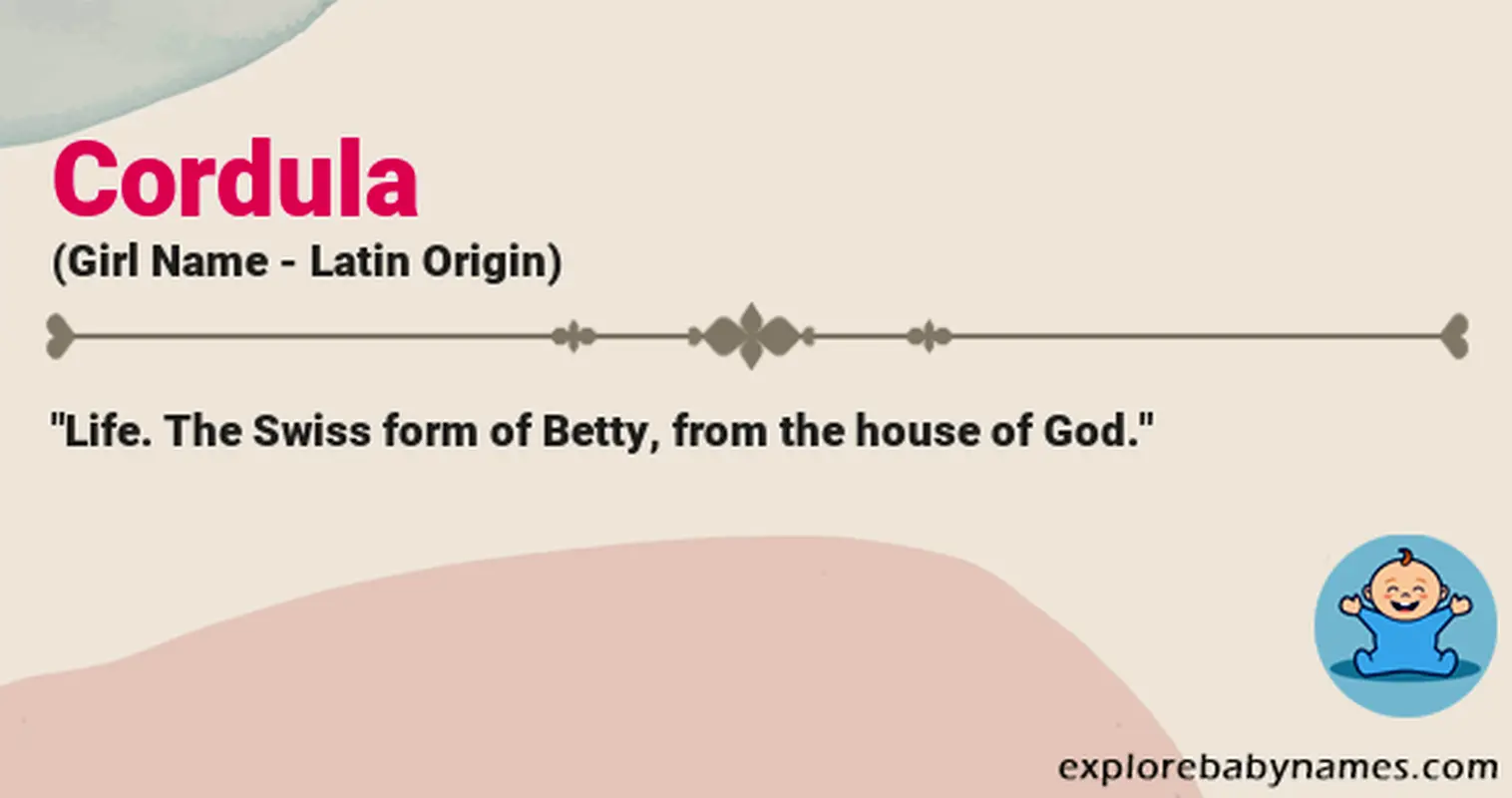 Meaning of Cordula