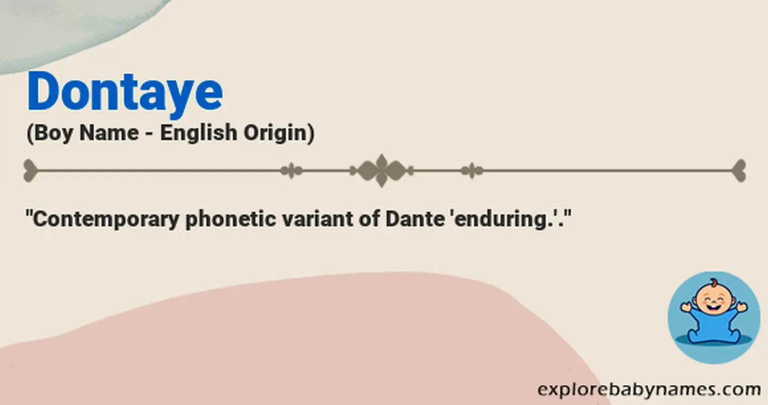 Meaning of Dontaye