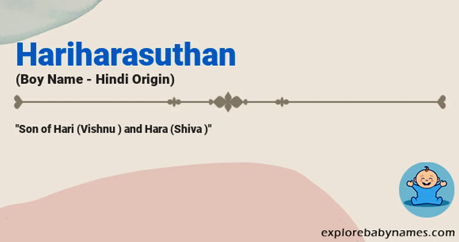 Meaning of Hariharasuthan