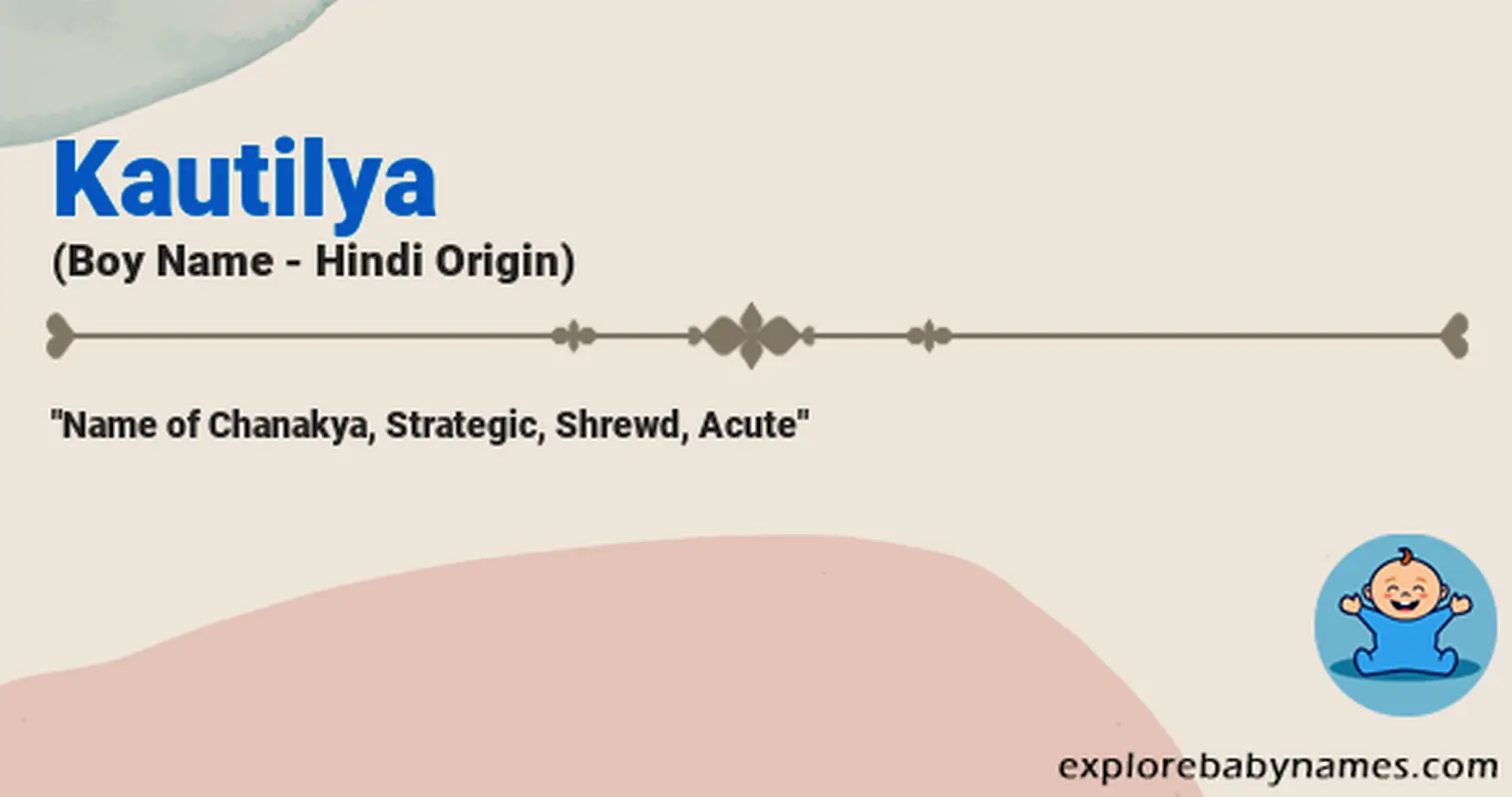 Meaning of Kautilya