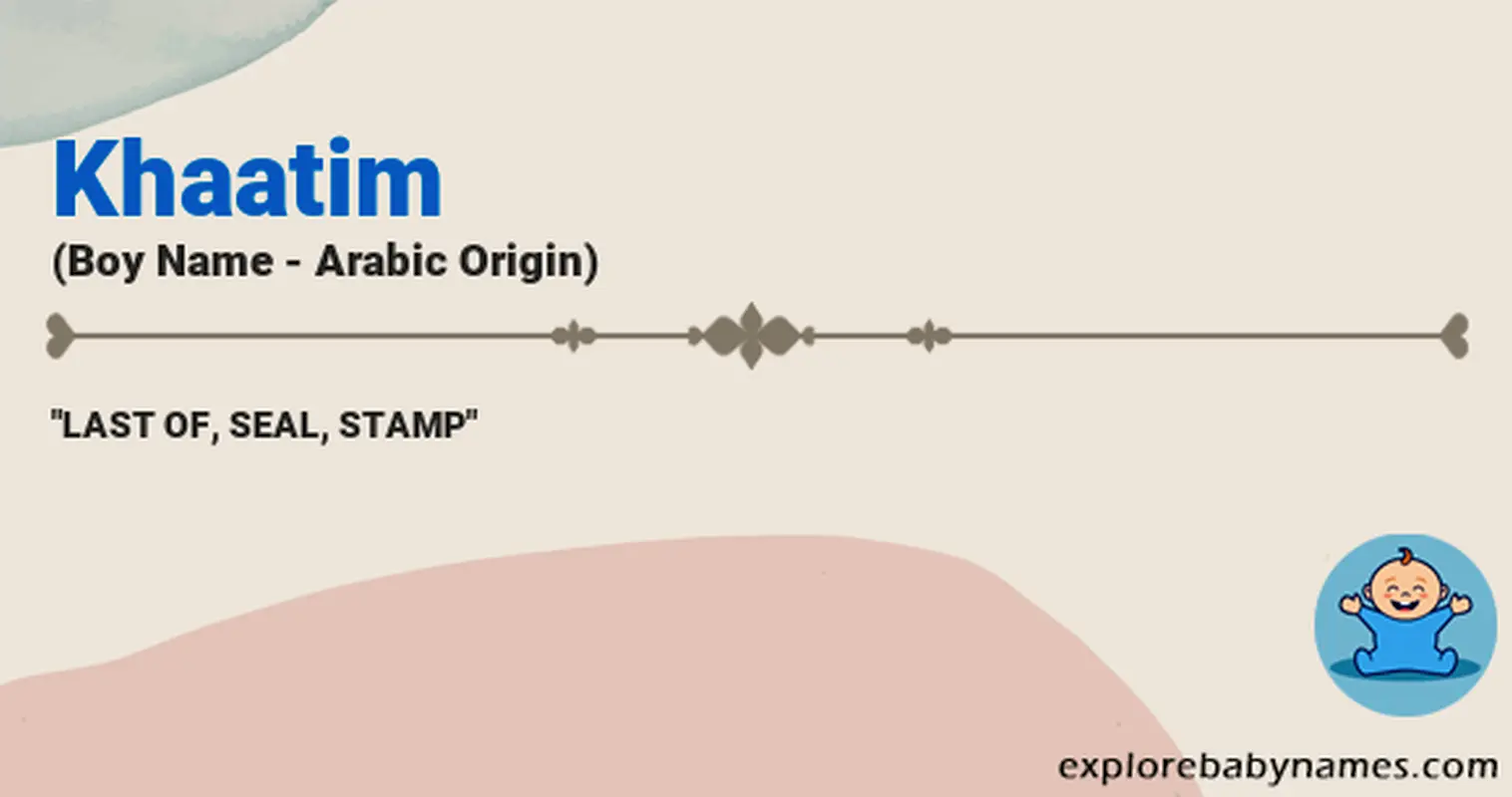 Meaning of Khaatim