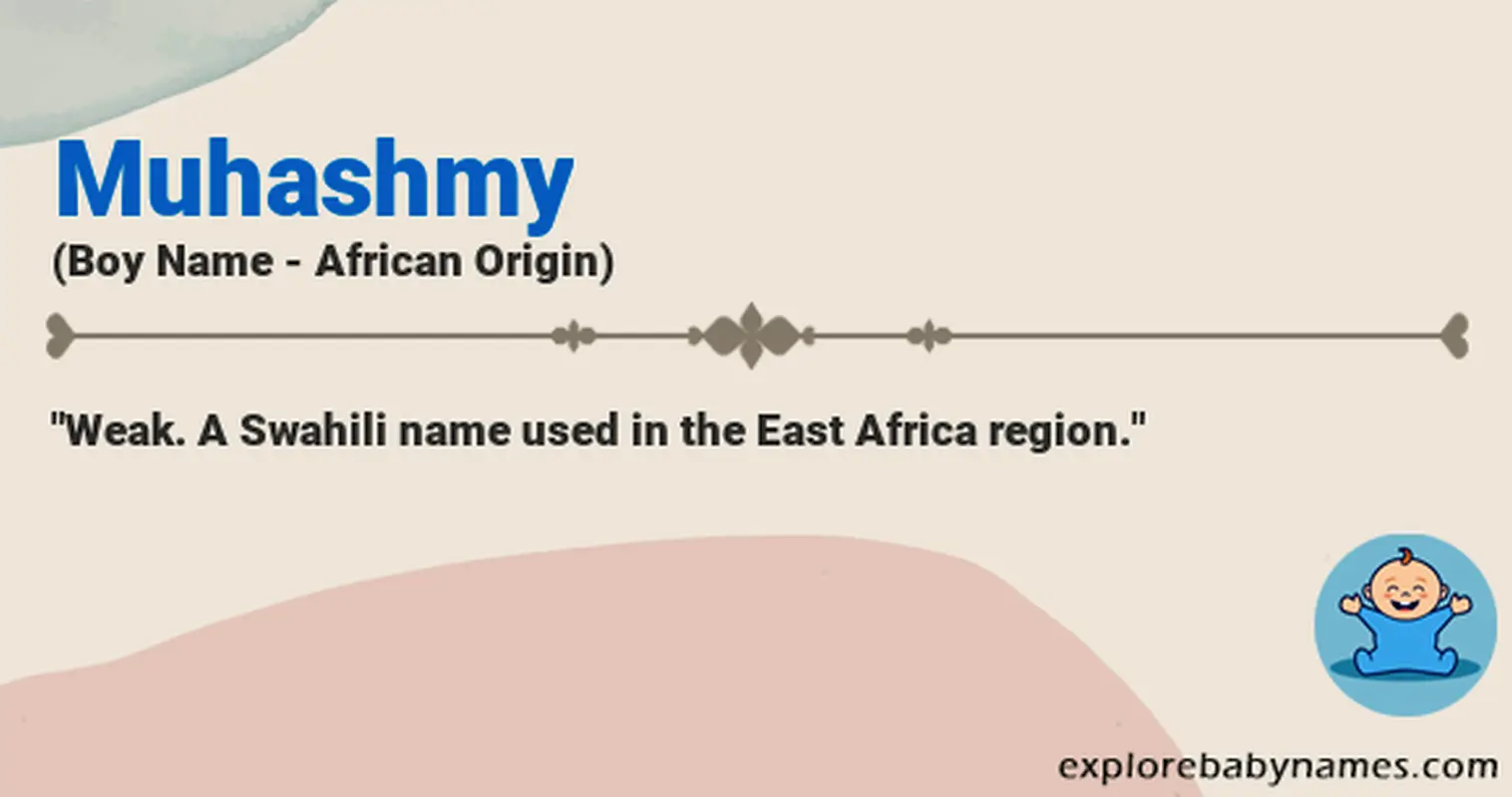 Meaning of Muhashmy