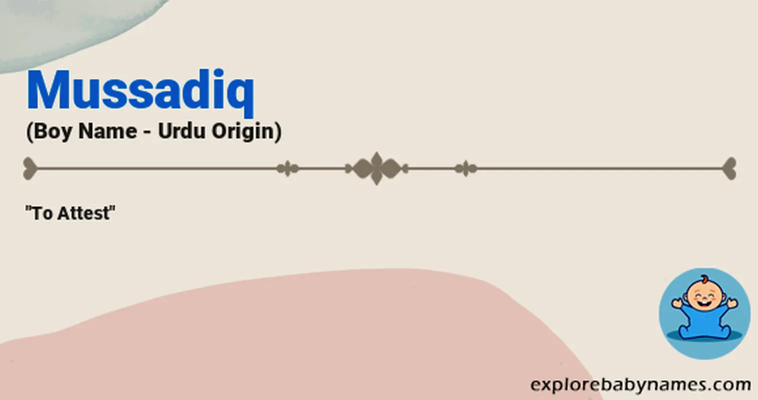 Meaning of Mussadiq