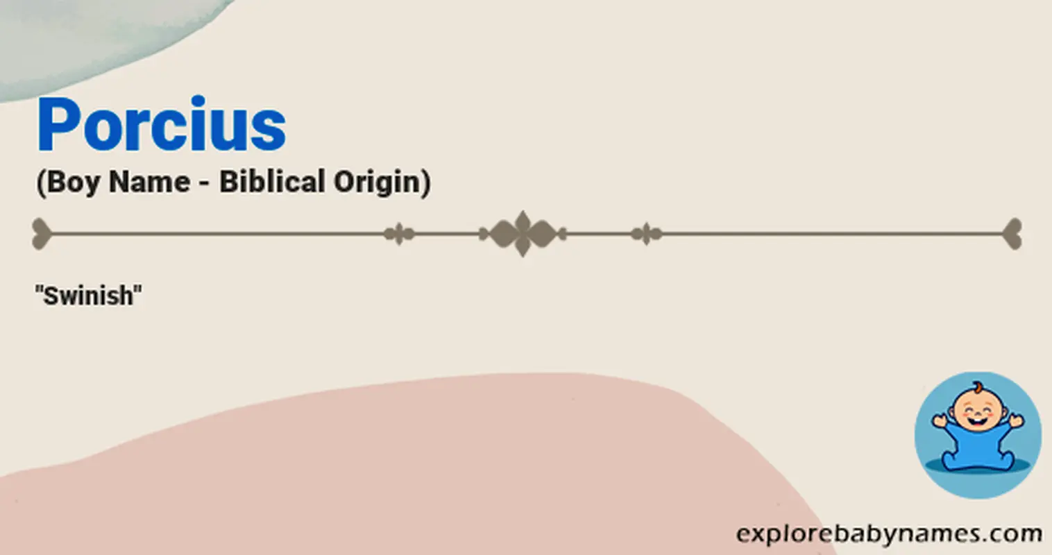 Meaning of Porcius