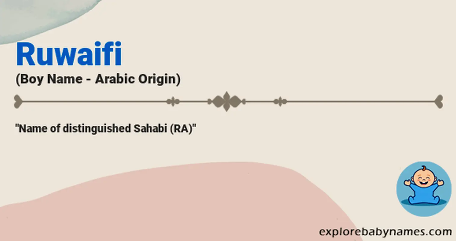 Meaning of Ruwaifi