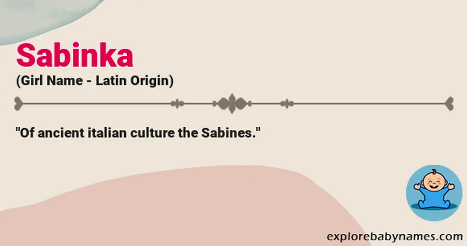 Meaning of Sabinka