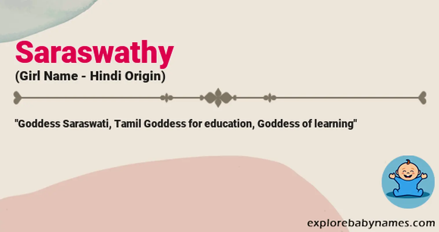 Meaning of Saraswathy