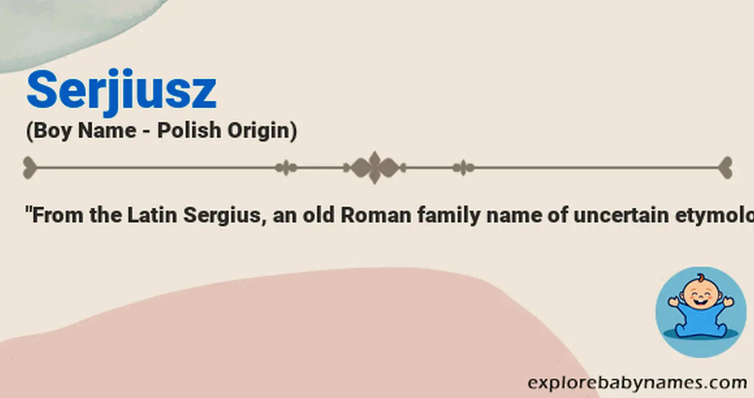 Meaning of Serjiusz