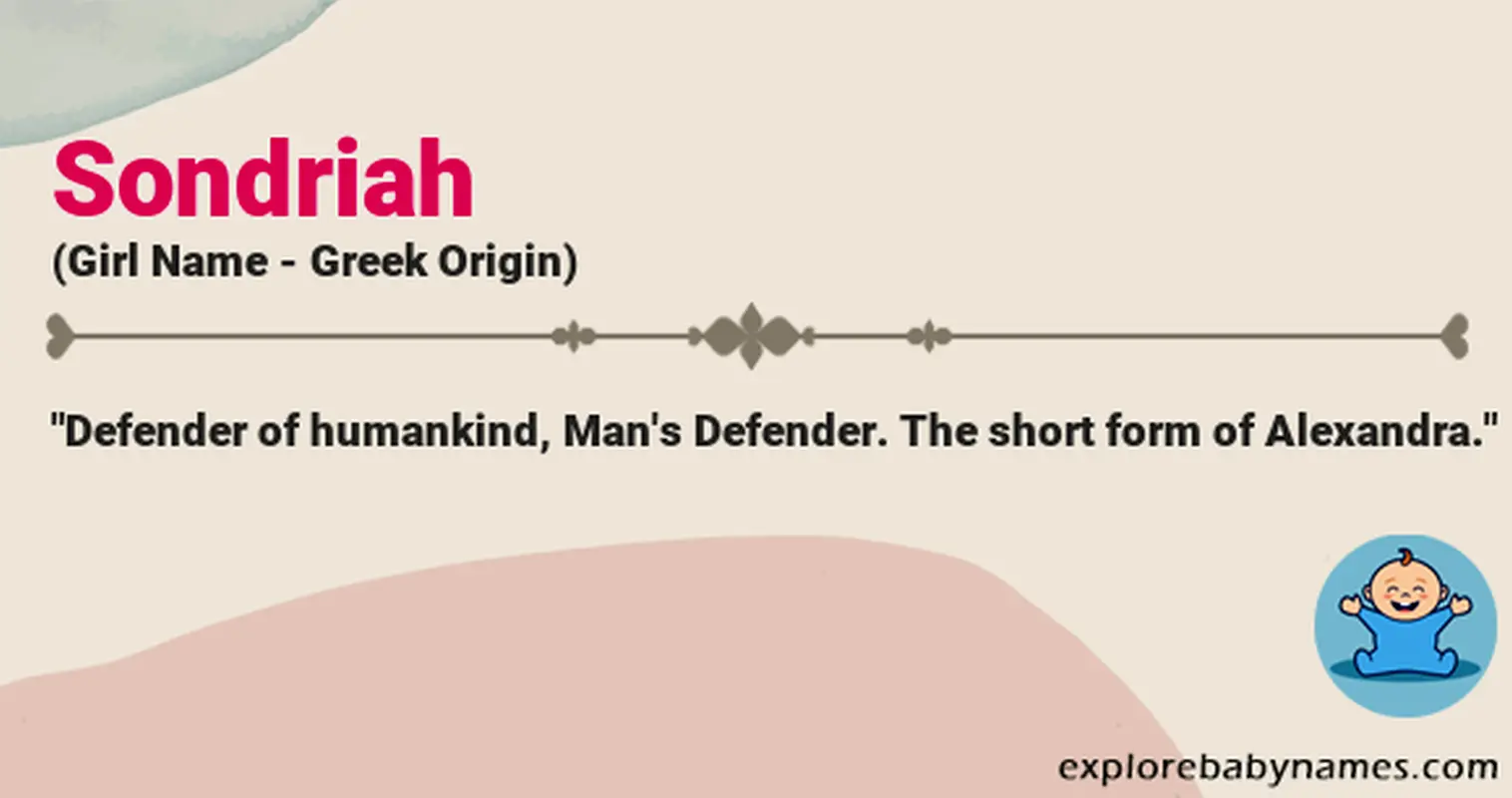 Meaning of Sondriah