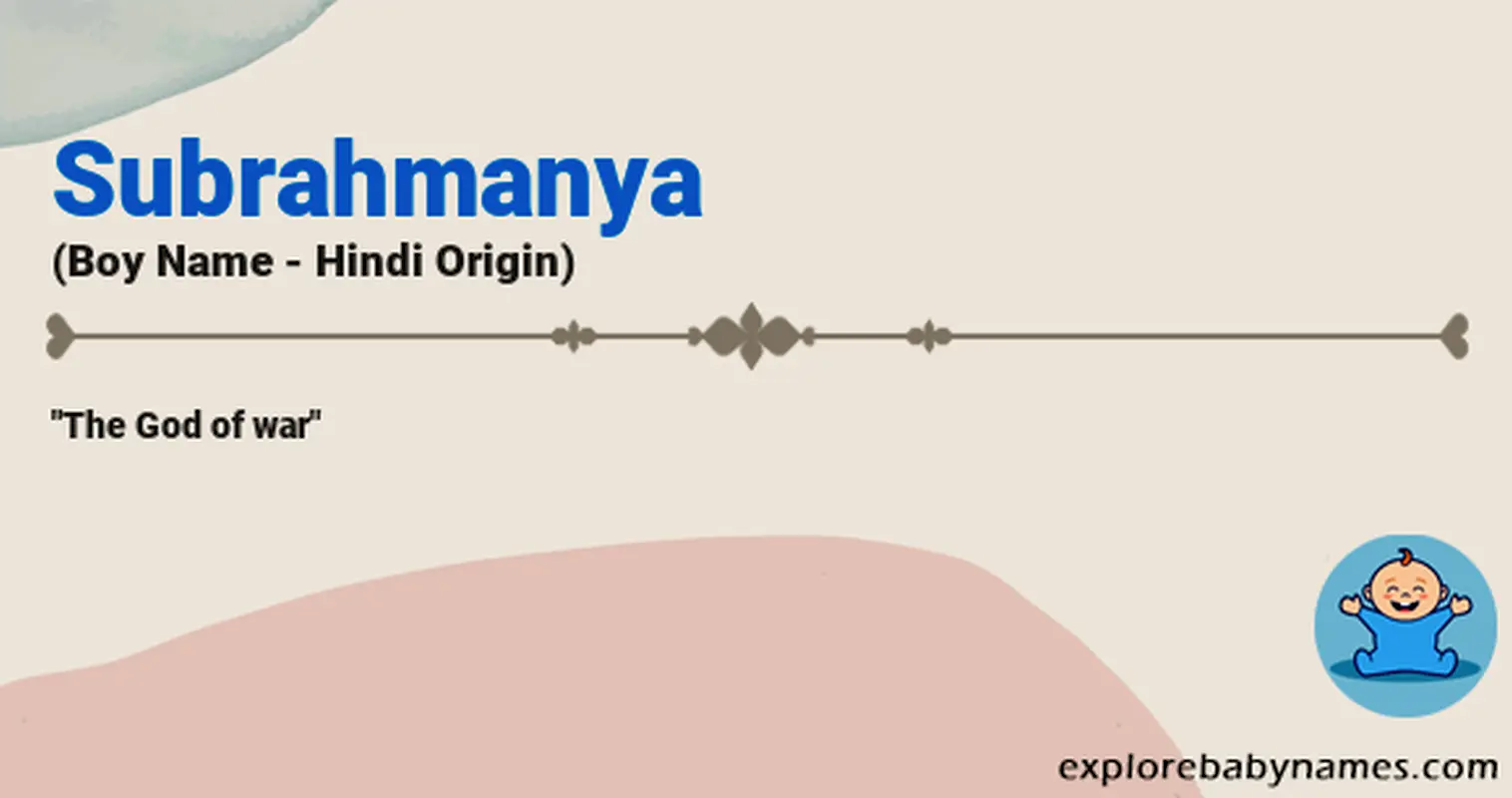 Meaning of Subrahmanya