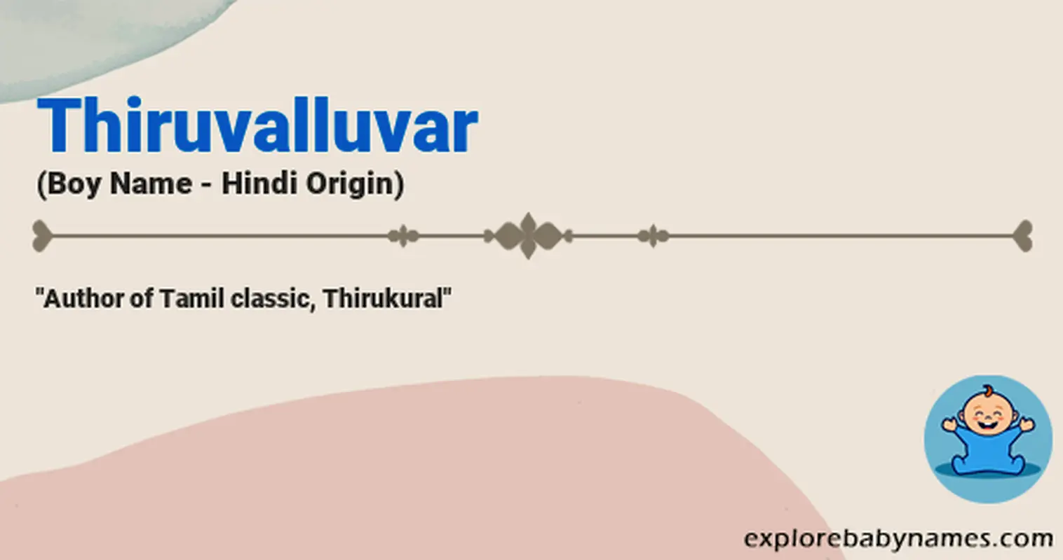 Meaning of Thiruvalluvar