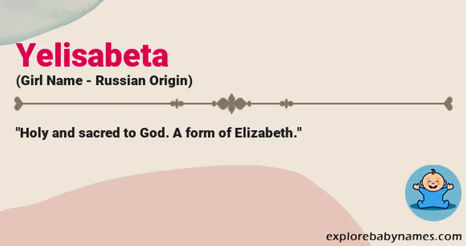 Meaning of Yelisabeta